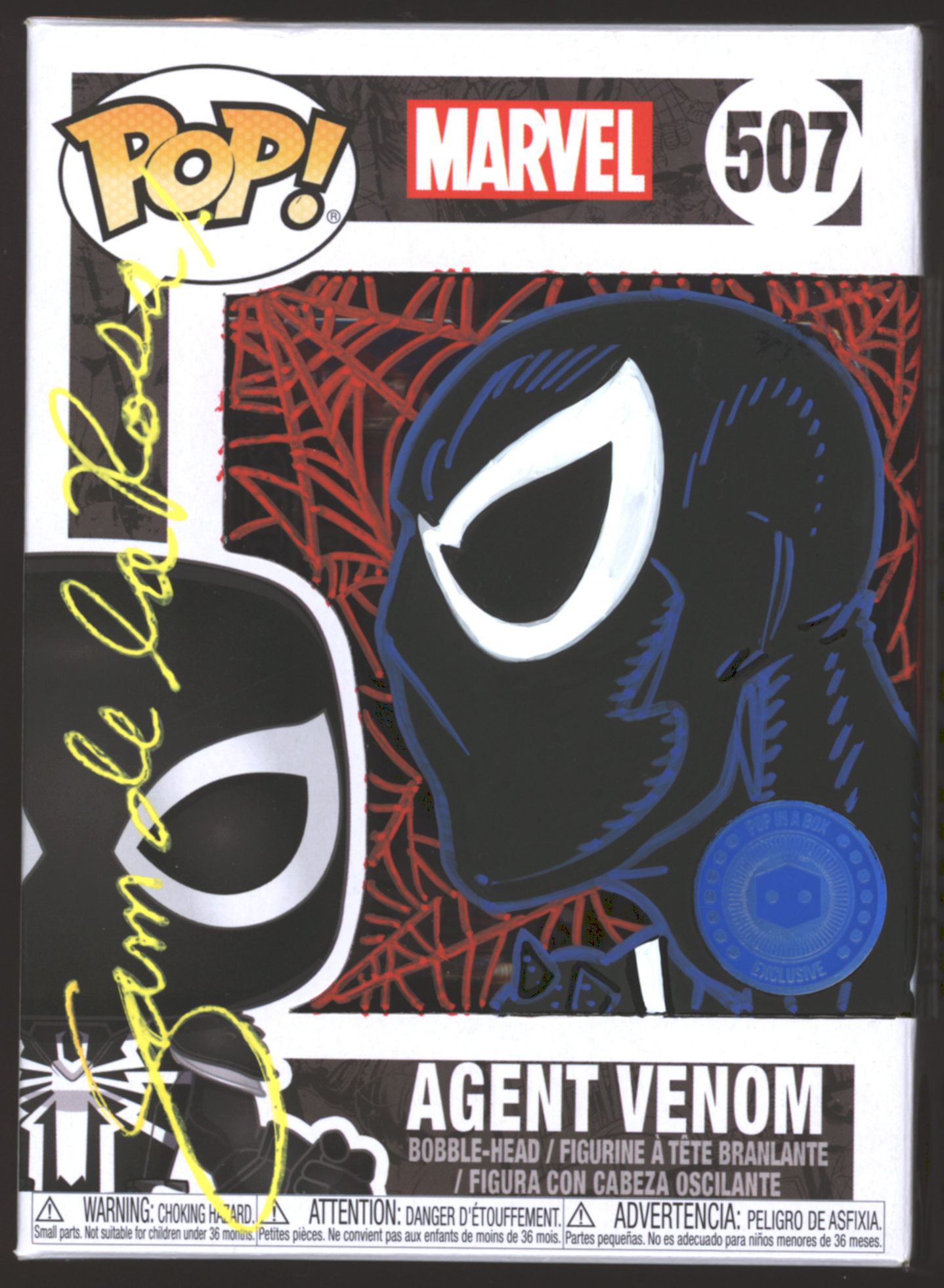 Funko Pop Agent Venom 507 Marvel SIGNED by Sam De La Rosa