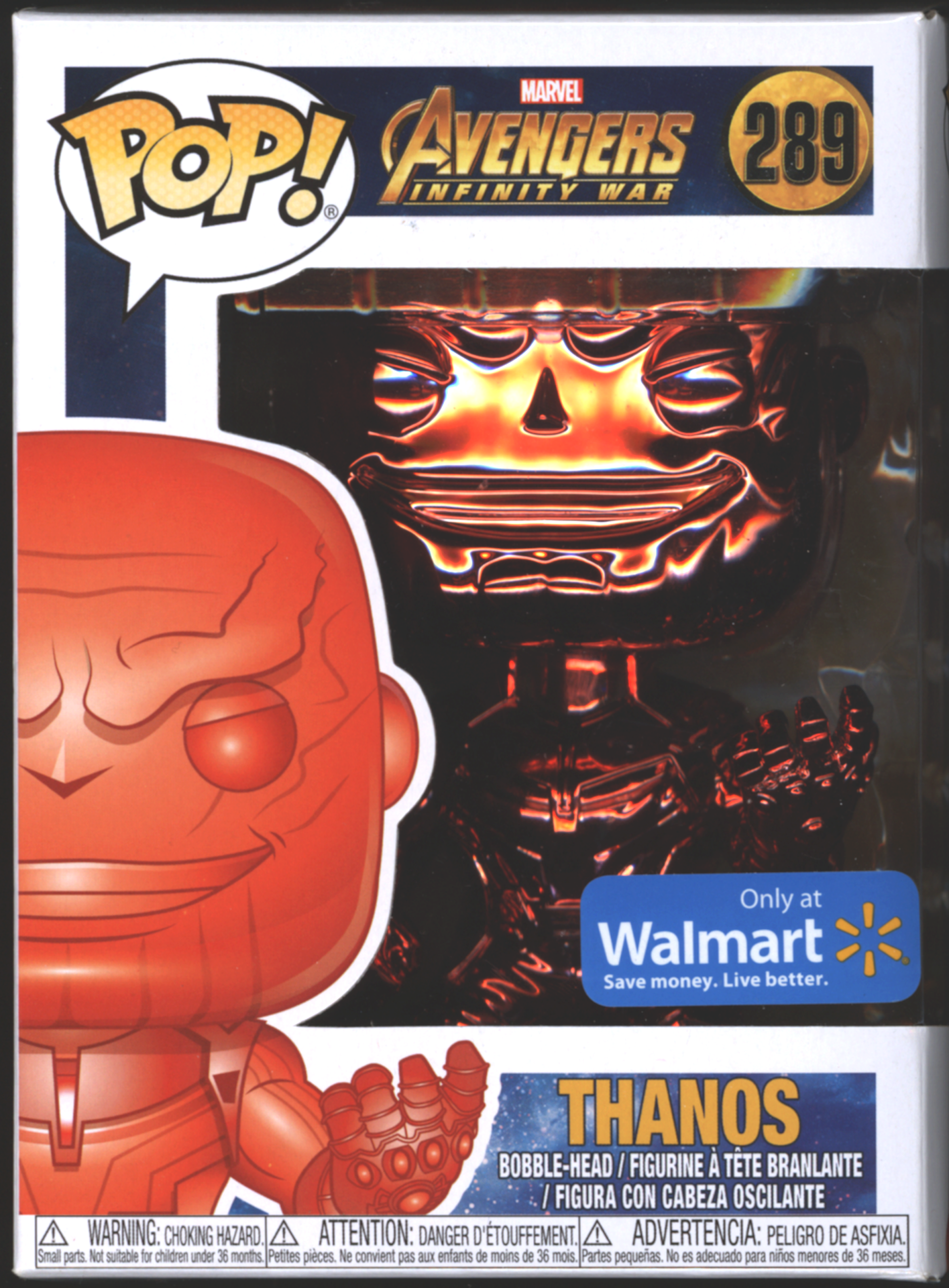 Funko Pop Thanos 289 Avengers Infinity War Reality Stone