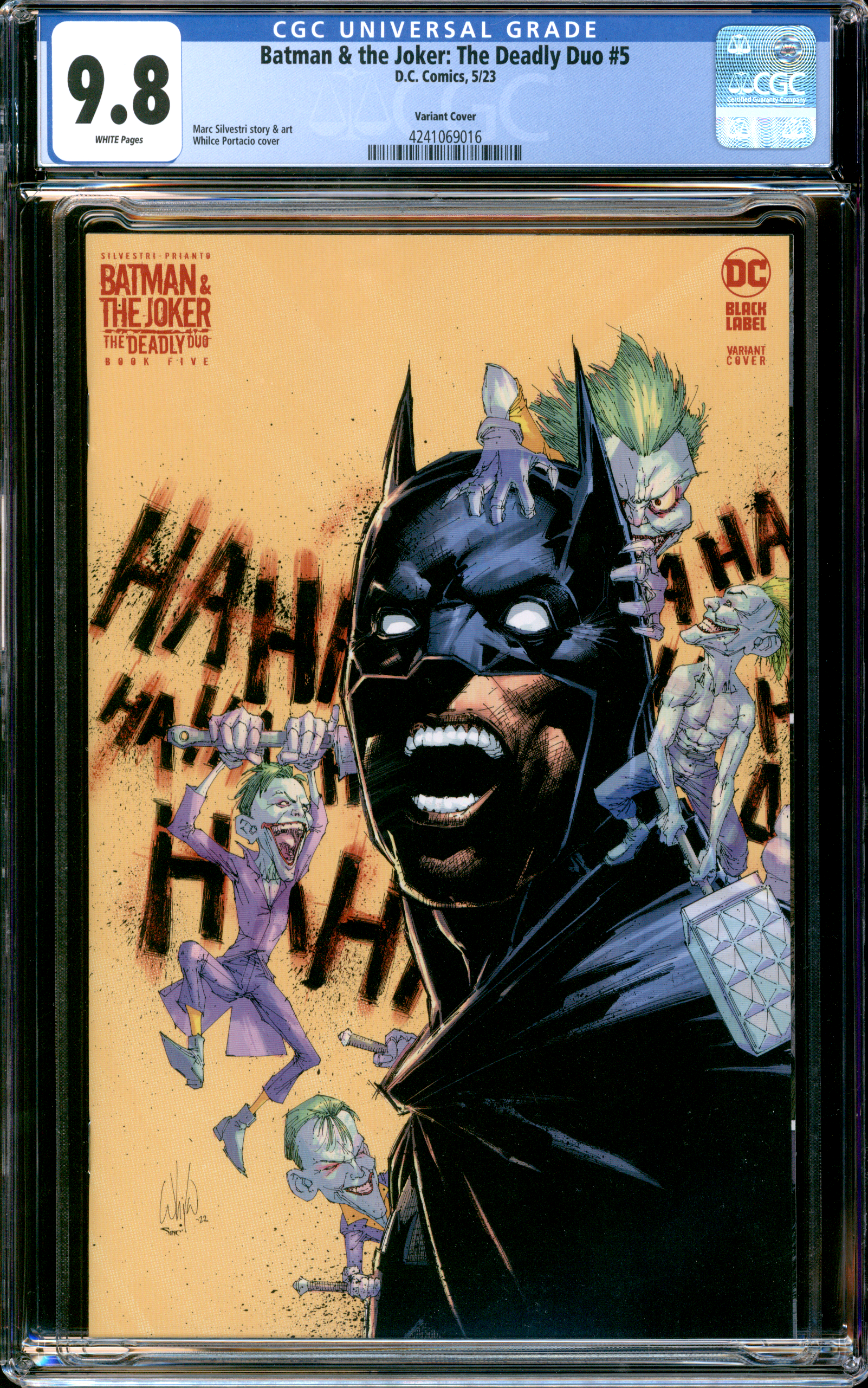 Buy Batman & the Joker : The Deadly Duo #5 | 2023 D.C. Comics | Portacio Variant Cover | CGC 9.8