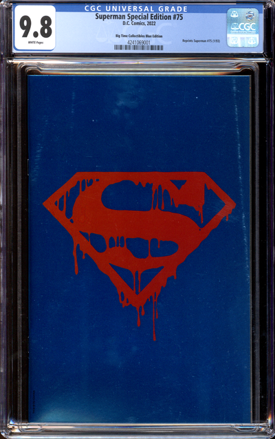 Buy 2022 Superman Special Edition #75 | D.C. Comics | Big Time Collectibles Blue Edition | PSA 9.8