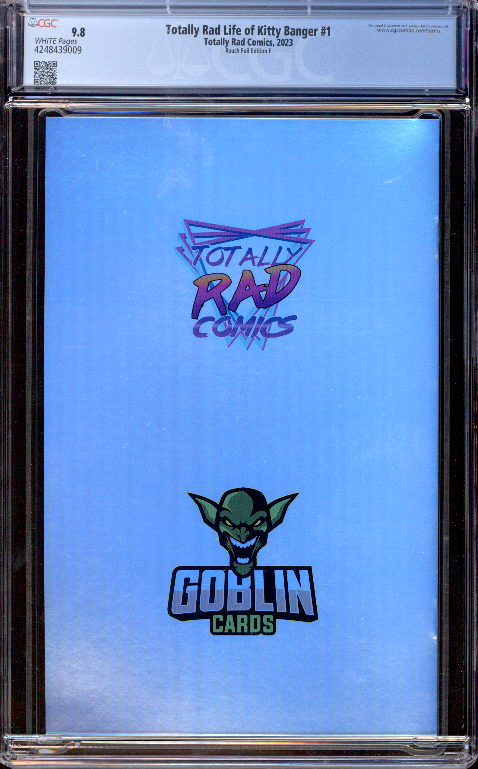 Buy Totally Rad Life of Kitty Banger #1 | 2023 Totally Rad Comics | Rauch Foil Edition F | Virgin Cover | CGC 9.8