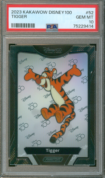 2023 Kakawow Disney100 | Tigger #52 | PSA 10 GEM MINT 