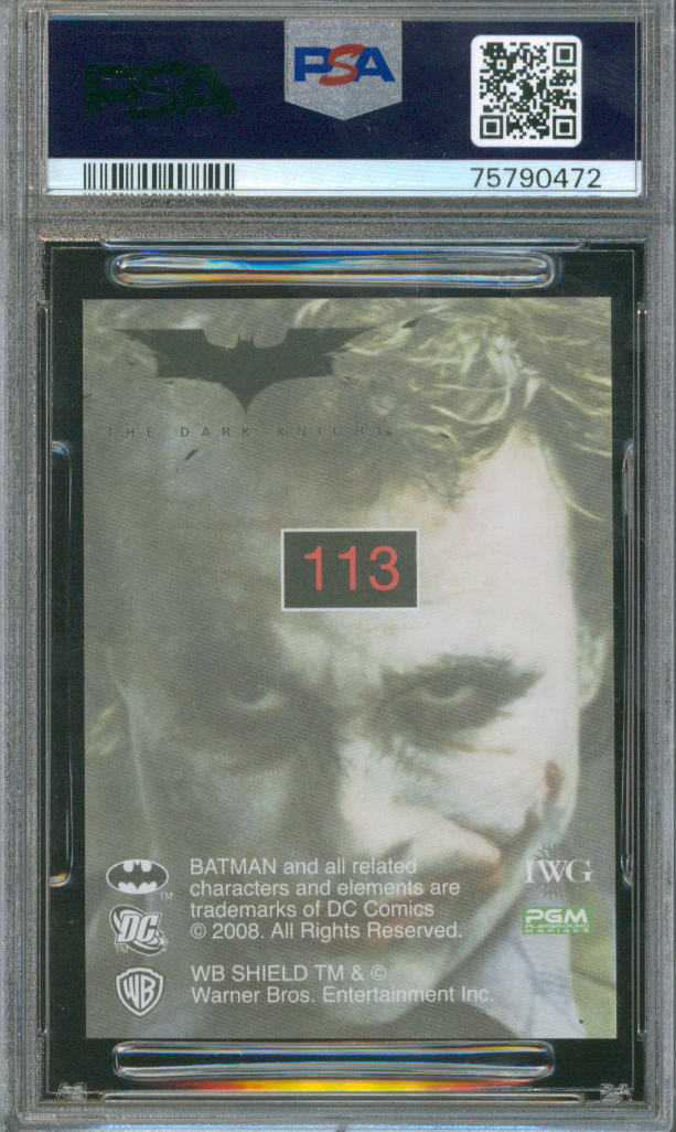 Buy 2008 PGM The Dark Knight | The Joker #113 | Stickers | PSA 9