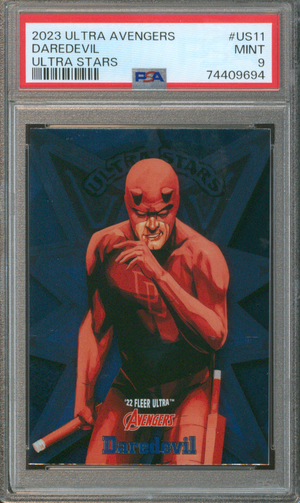 Buy 2022 Ultra Avengers | Daredevil #US11 | Ultra Stars | 2022 Marvel Fleer Ultra Avengers | PSA 9 MINT