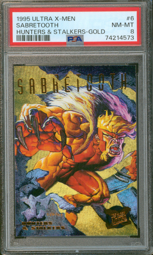 Buy 1995 Ultra X-Men | Sabretooth #6 | Hunters & Stalkers - Gold | PSA 8 | Fleer Corp