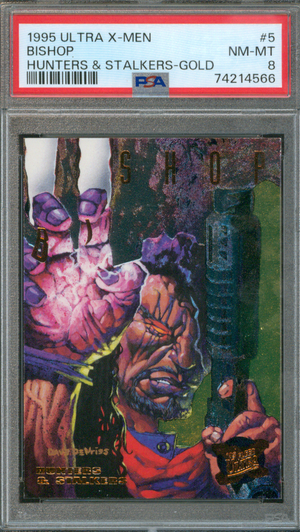 Buy 1995 Ultra X-Men | Bishop #5 | Hunters & Stalkers Gold | PSA 8 | Fleer Corp