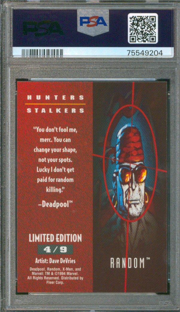 Buy 1995 Ultra X-Men | Random #4 | Hunters & Stalkers - Gold | PSA 7 | Fleer Corp