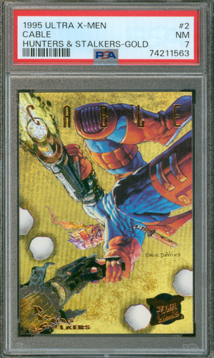 Buy 1995 Ultra X-Men | Cable #2 | Hunters & Stalkers Gold | PSA 7 | Fleer Corp