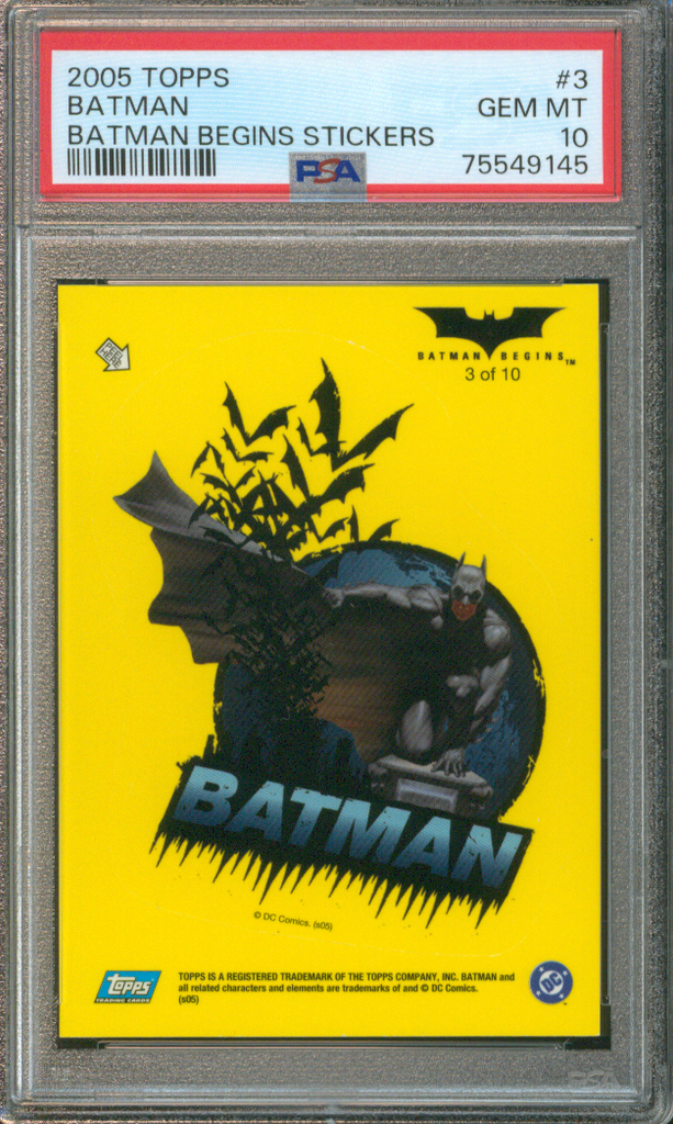 2005 Batman, Batman Begins Stickers #3, POP 1
