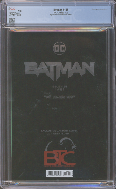 Batman #135 | Exclusive Platinum Foil Ed. | Legacy #900