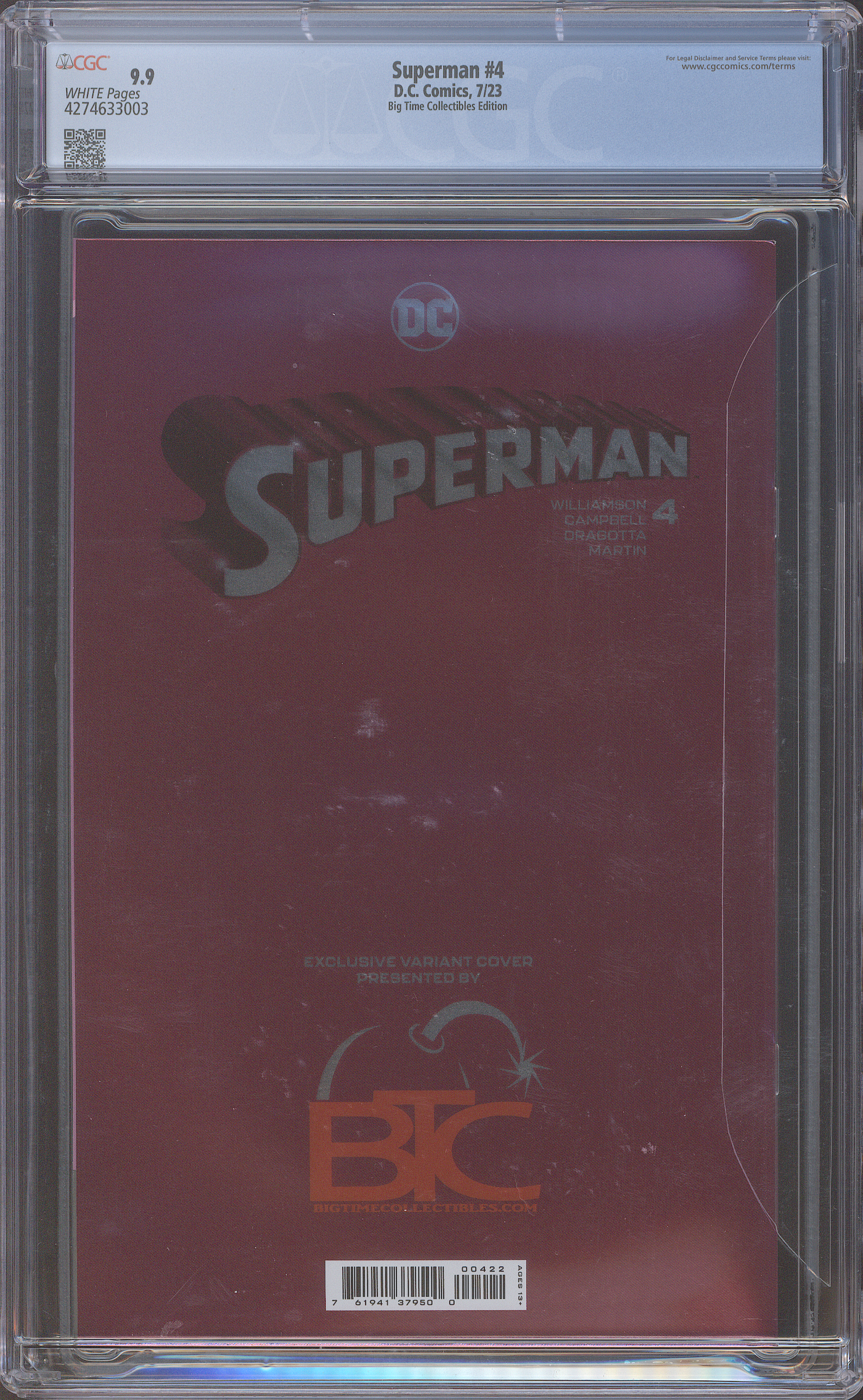 Superman #4 | Campbell | BTC Foil Edition