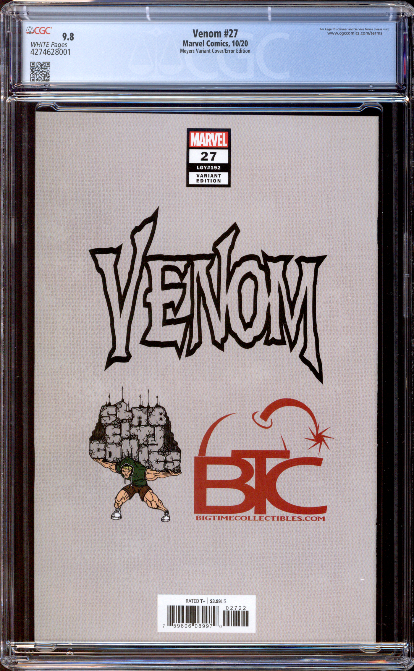 Venom #27 | Meyers Cover 1:100 | 1st Appearance Codex