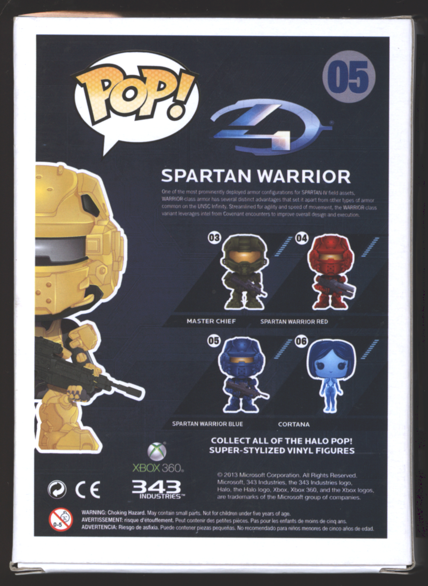 Funko Pop! Yellow Spartan Warrior #05 | Halo | 480 pcs