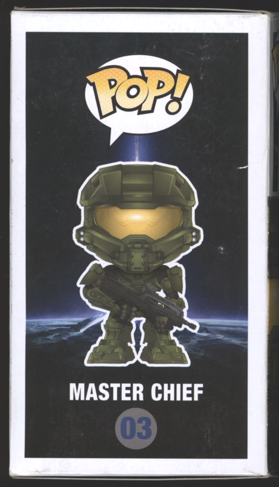 Funko Pop! Master Chief #03 | Signed by Master Chief & Cortana | +Custom Halo Popshield