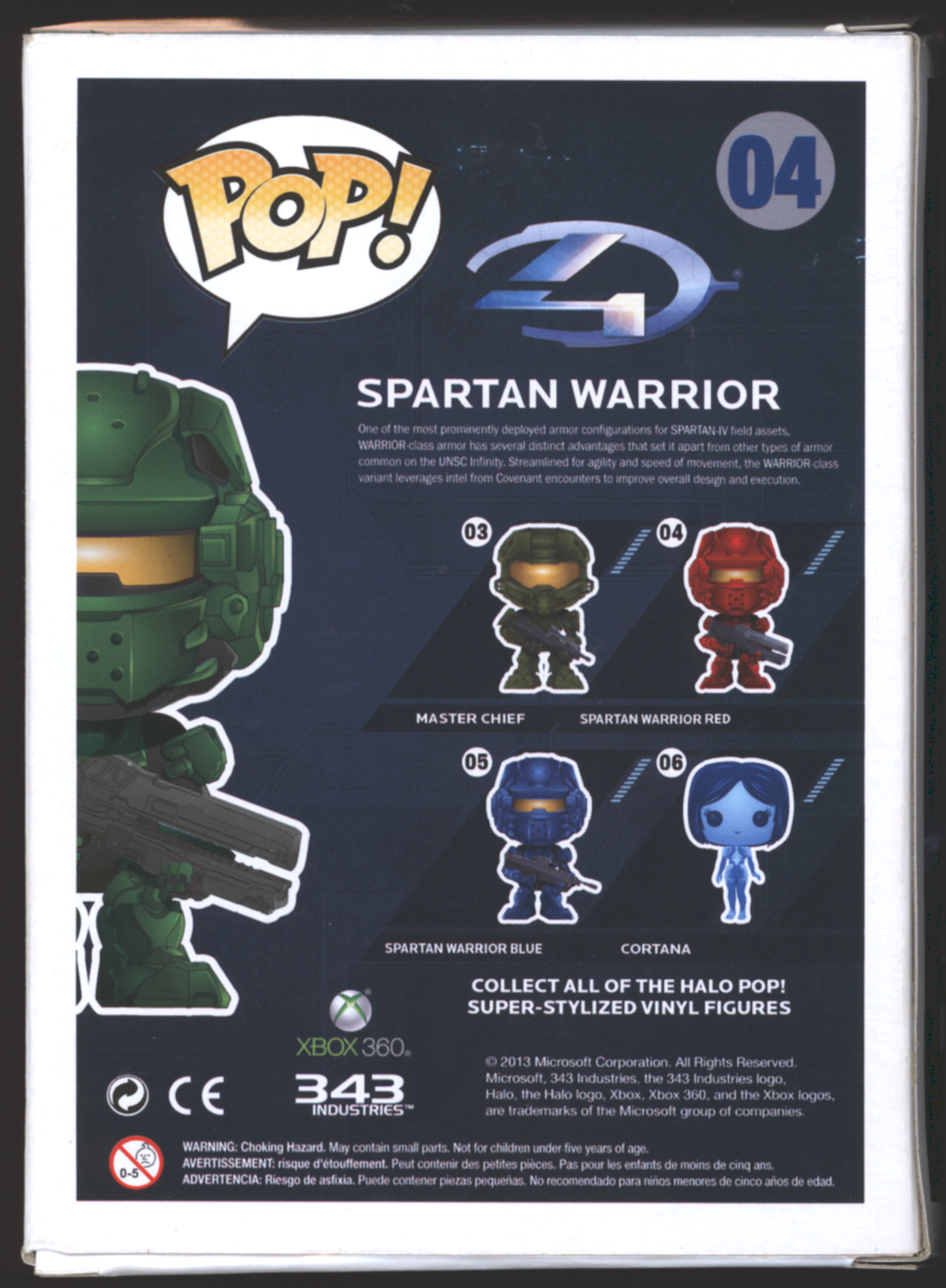 Funko Pop! Green Spartan Warrior #04 | Halo | 480 pcs