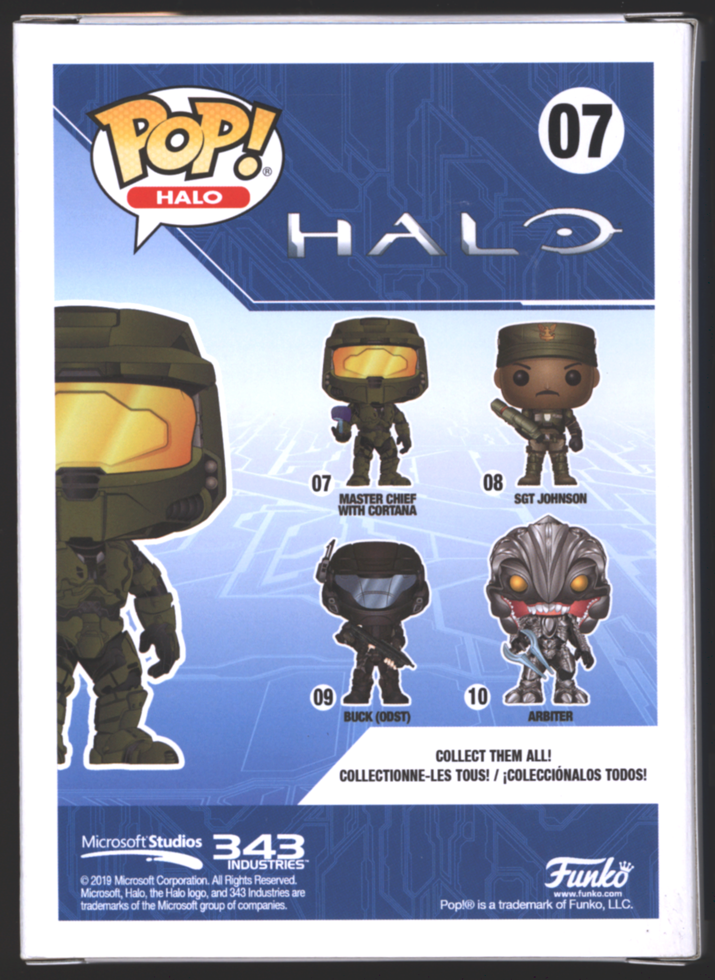 Funko Pop! Golden Master Chief with Cortana #07 | Halo