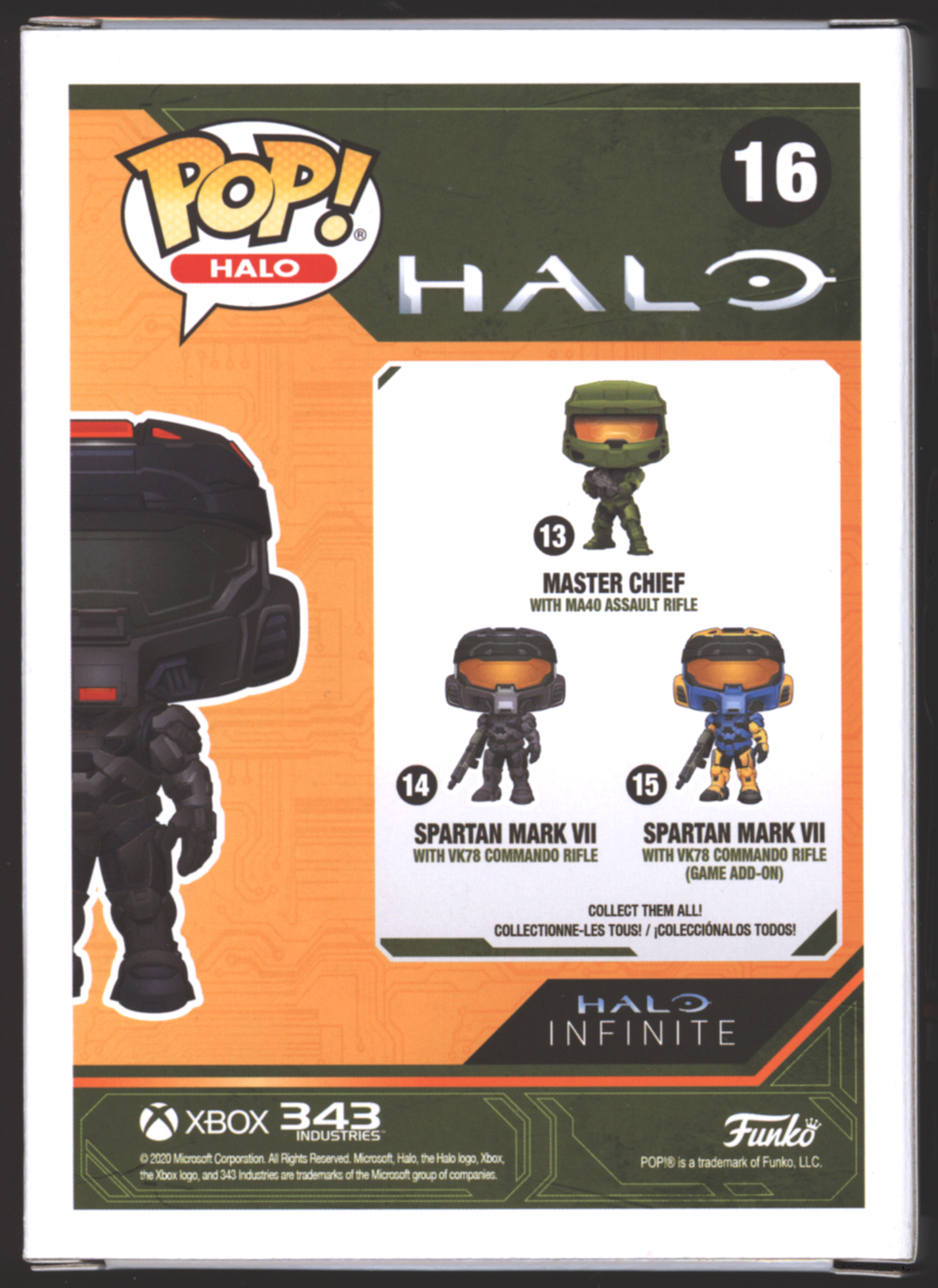 Funko Pop! Spartan Mark VII with Shock Rifle #16 | Halo