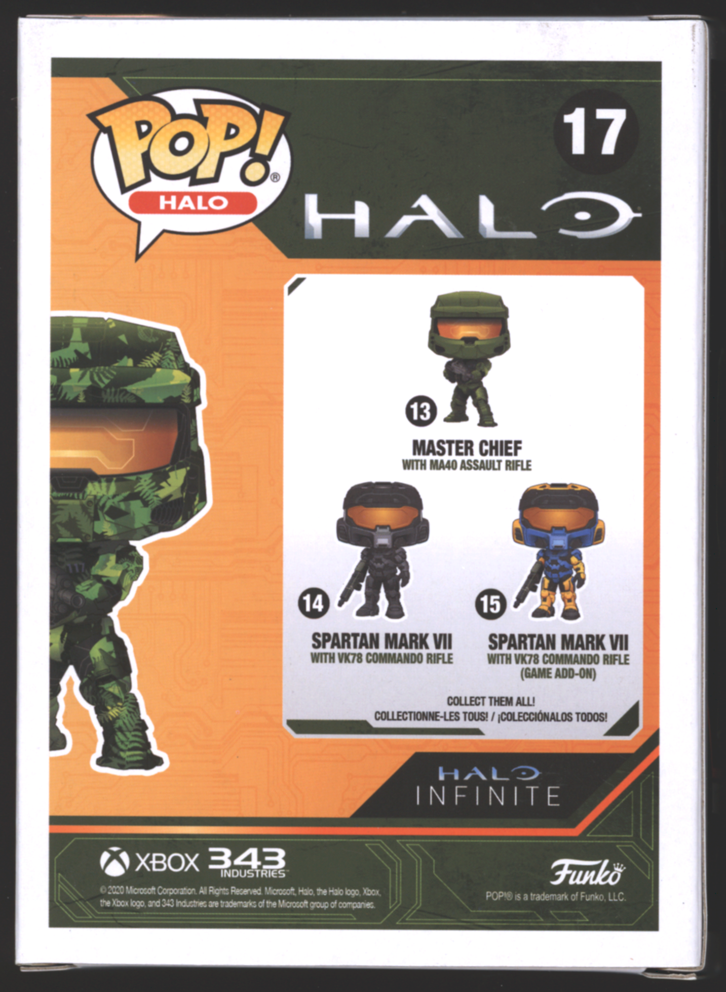 Funko Pop! Master Chief in Hydro Deco with MA40 Assault Rifle #17 | Halo