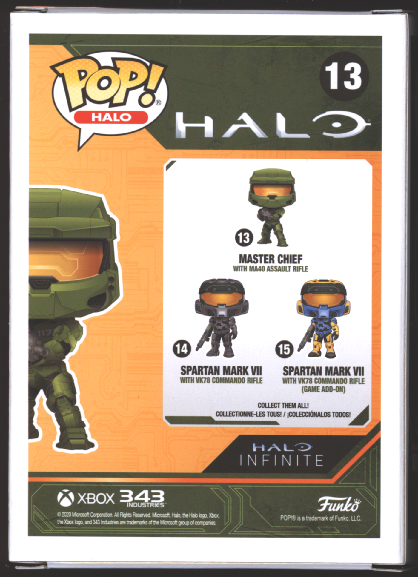 Funko Pop! Master Chief with MA40 Assault Rifle #13 | Halo