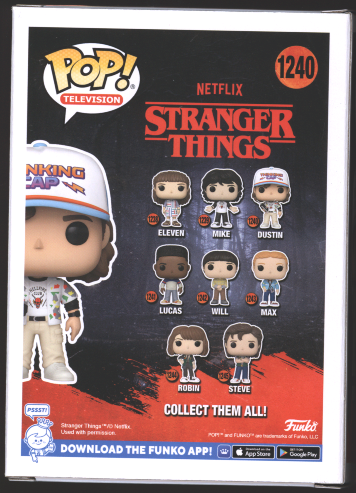 Funko Pop! Dustin #1240 | Stranger Things | SIGNED by Gaten Matarazzo