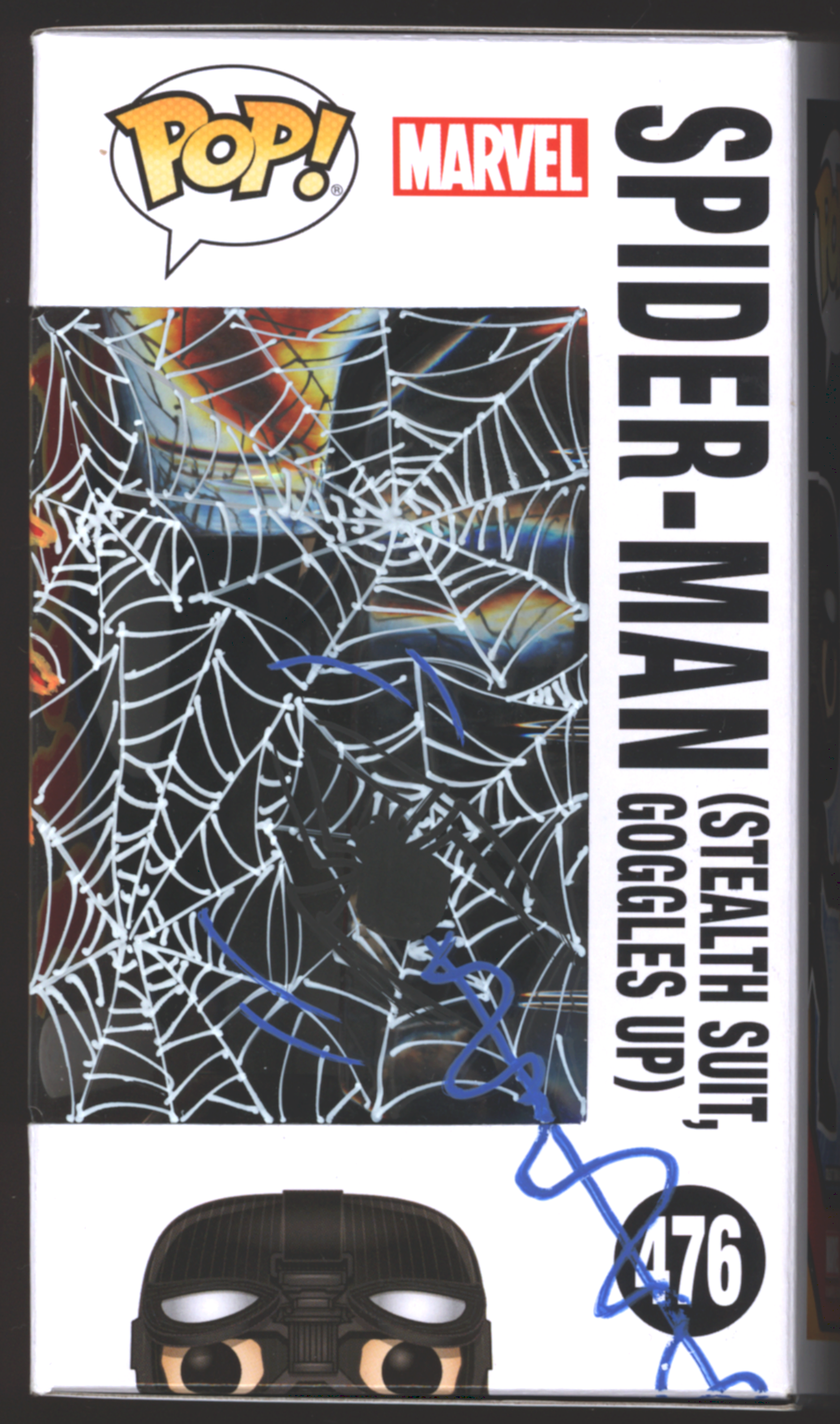 Funko Pop! Spider-Man in Stealth Suit #476 | Far From Home | SIGNED by Sam De La Rosa