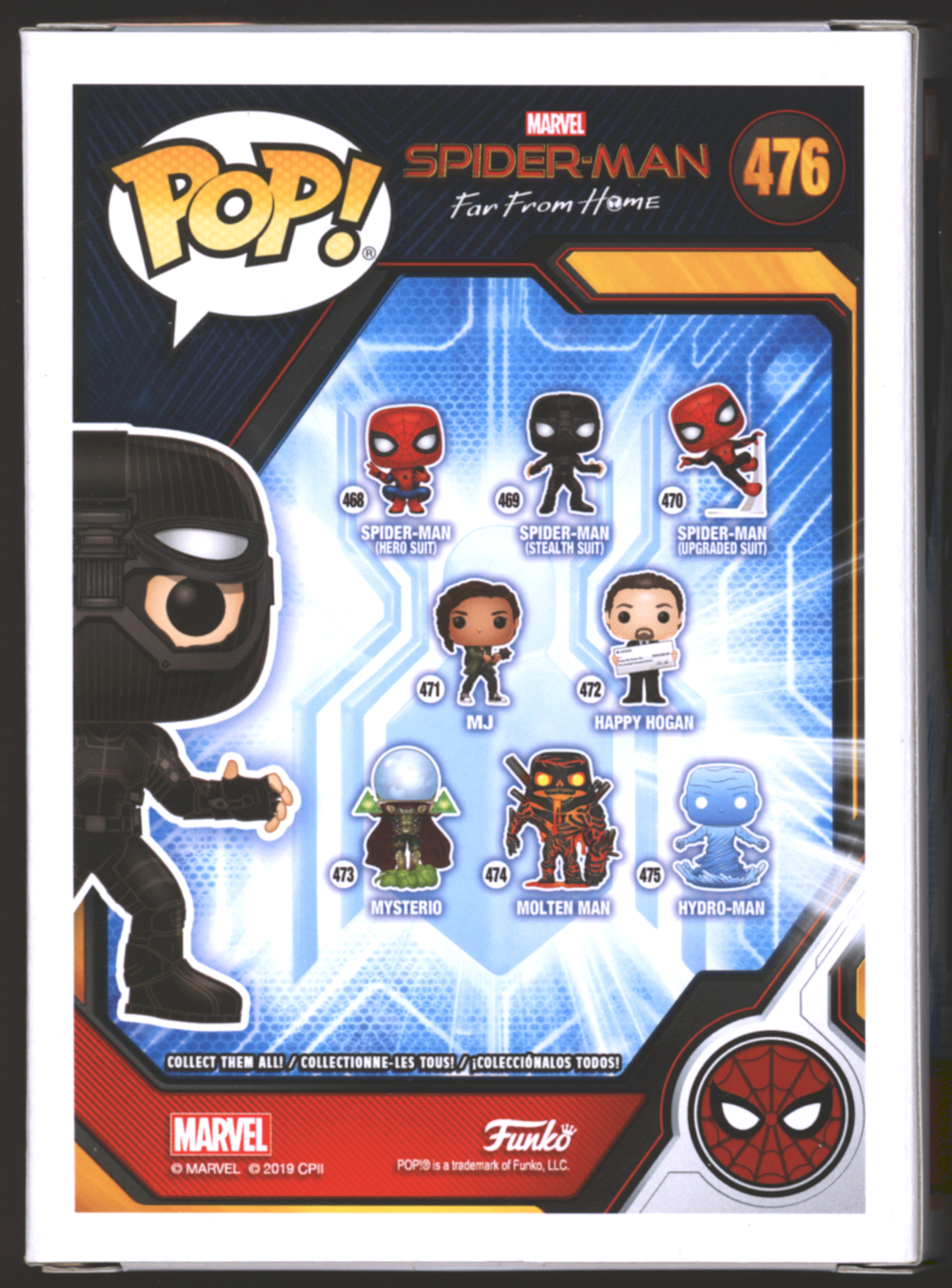 Funko Pop! Spider-Man in Stealth Suit #476 | Far From Home | SIGNED by Sam De La Rosa