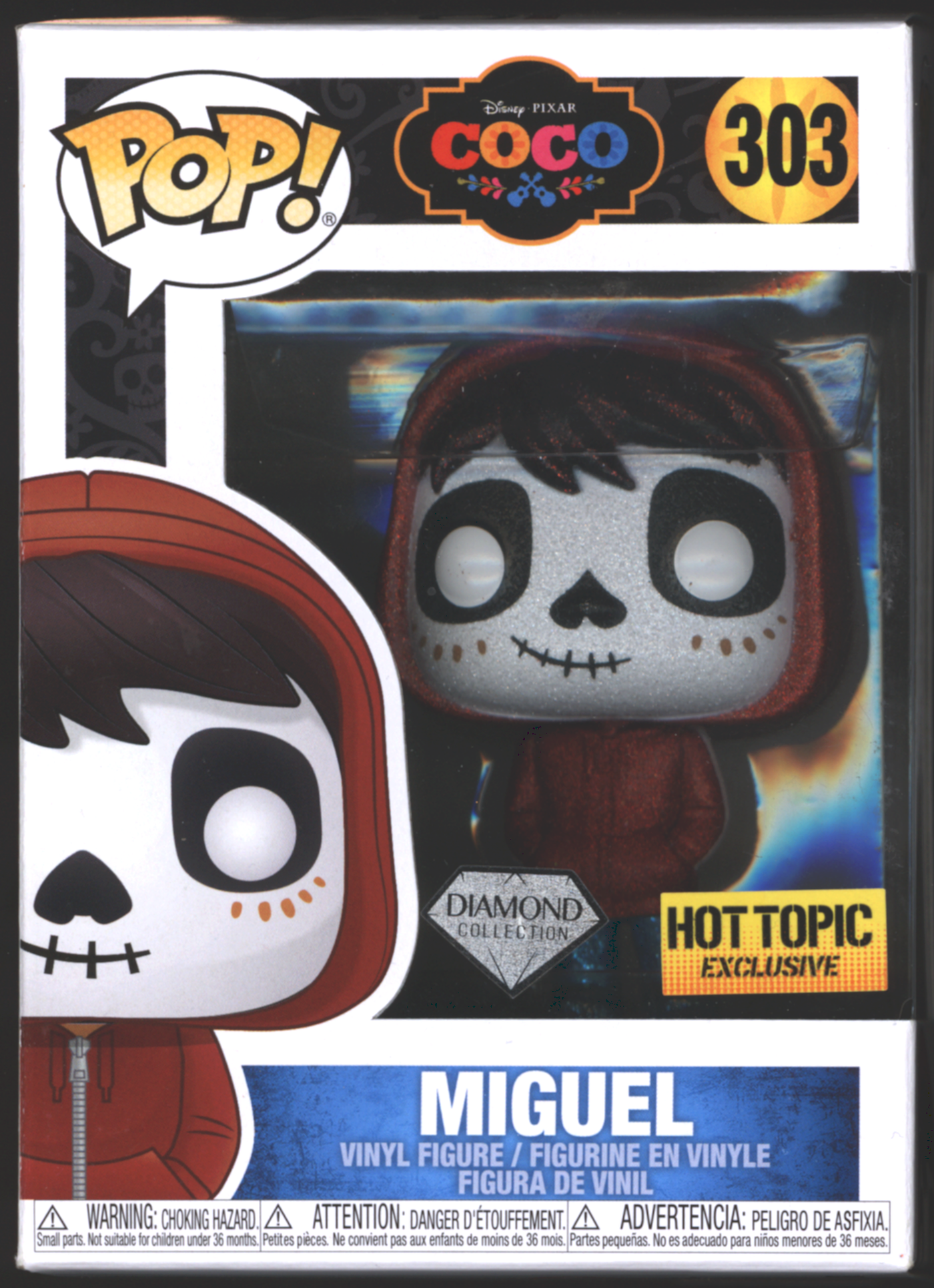 Funko Pop! Miguel #303 | Coco | Diamond Collection | Hot Topic