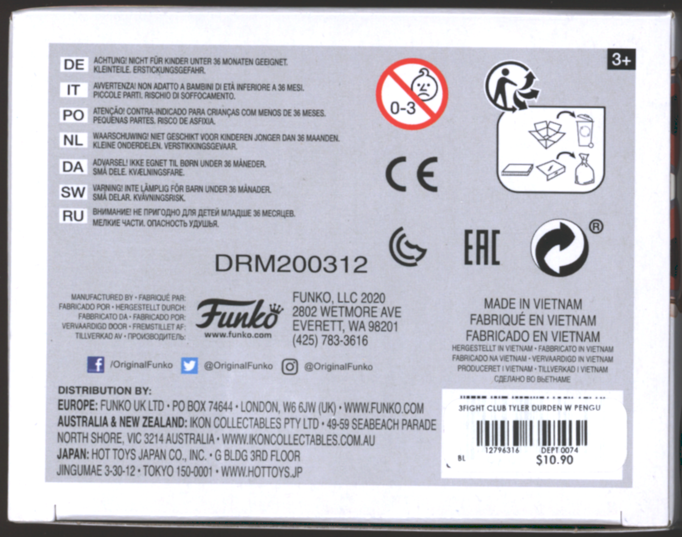 Funko Pop! Fight Club Set of 2 | Movies | Limited Chase Edition