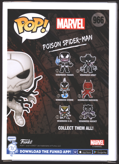 Funko Pop! Poison Spider-Man #966 | Marvel | Exclusive | LE Glow Chase