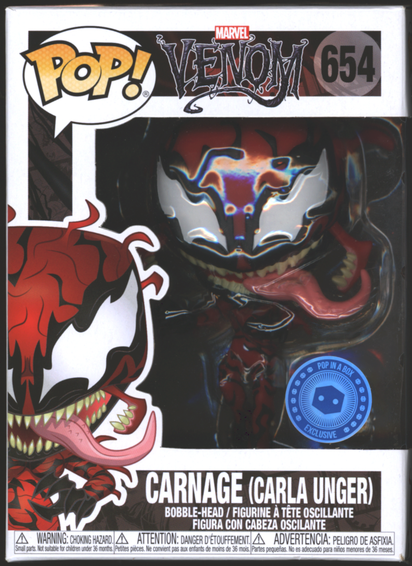 Funko Pop! Carnage (Carla Unger) #654 | Marvel | Exclusive