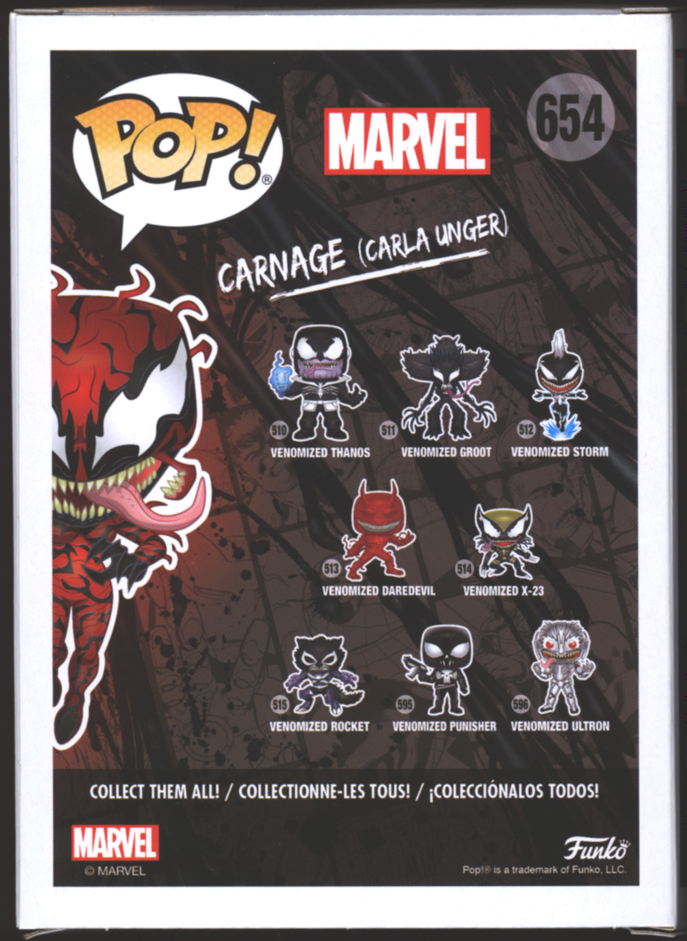 Funko Pop! Carnage (Carla Unger) #654 | Marvel | Exclusive
