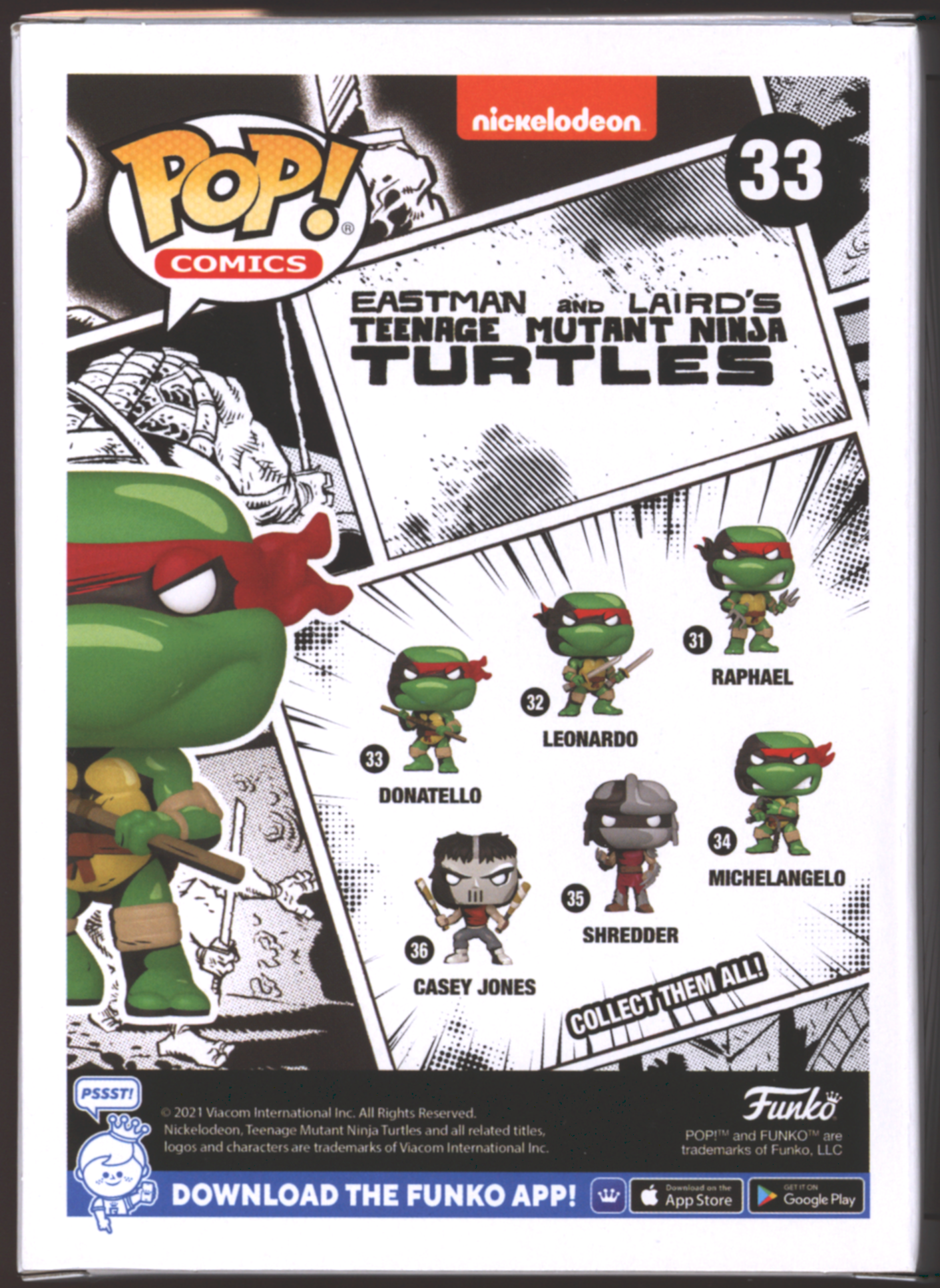 Funko Pop! Donatello #33 | TMNT | B&W Chase LE | PX Exclusive