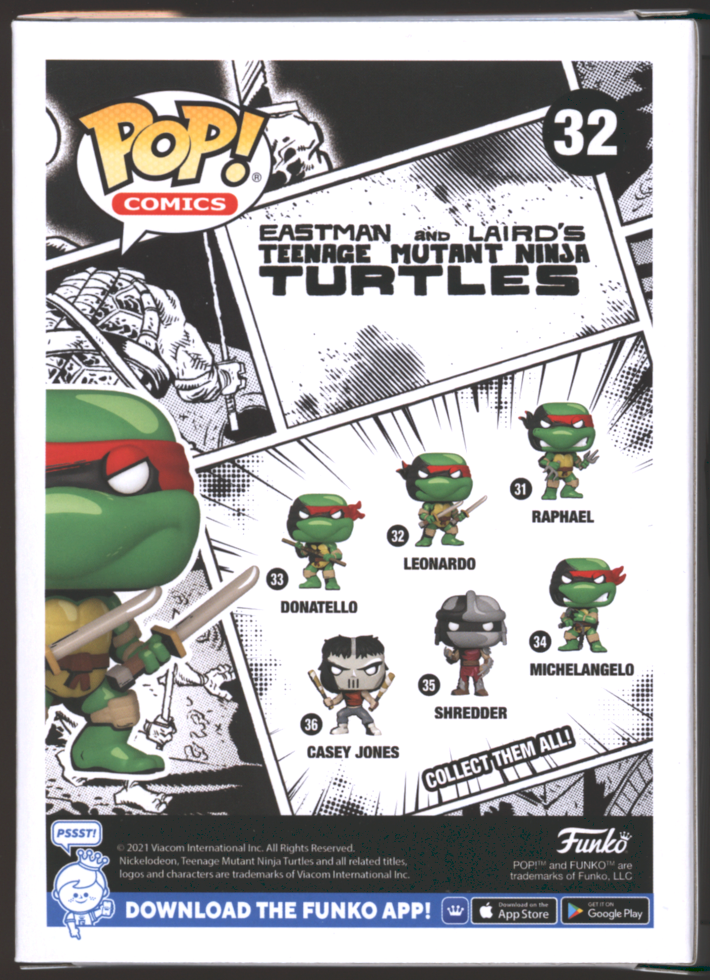 Funko Pop! Leonardo #32 | TMNT | B&W Chase LE | PX Exclusive