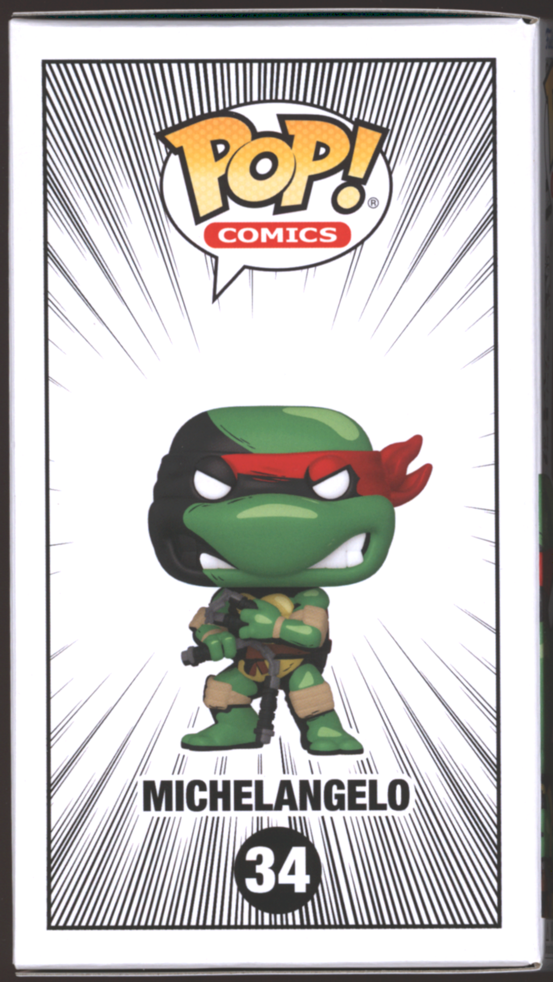 Funko Pop! Michelangelo #34 | TMNT | B&W Chase LE | PX Exclusive