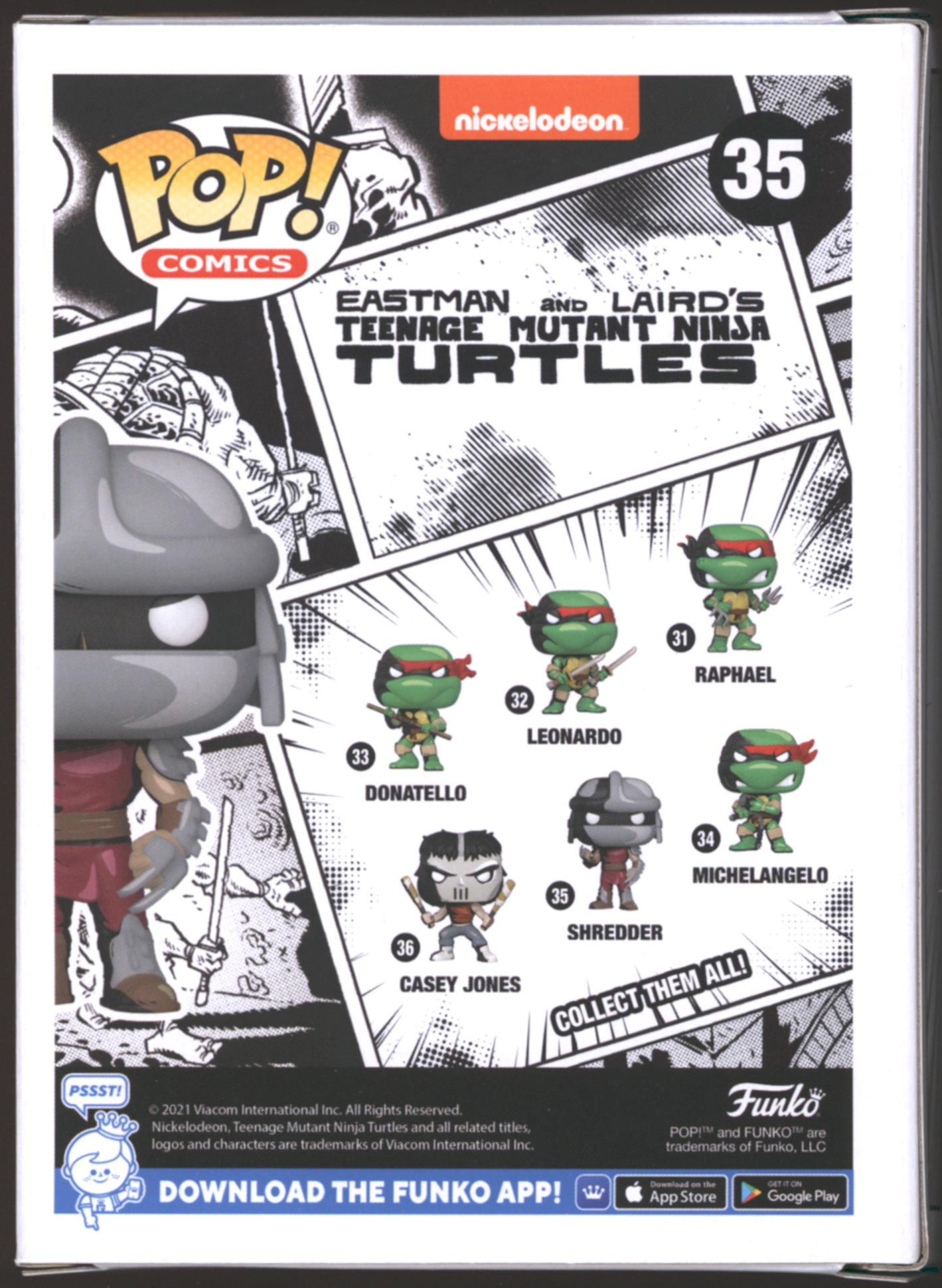 Funko Pop! Shredder #35 | TMNT | B&W Chase LE | PX Exclusive