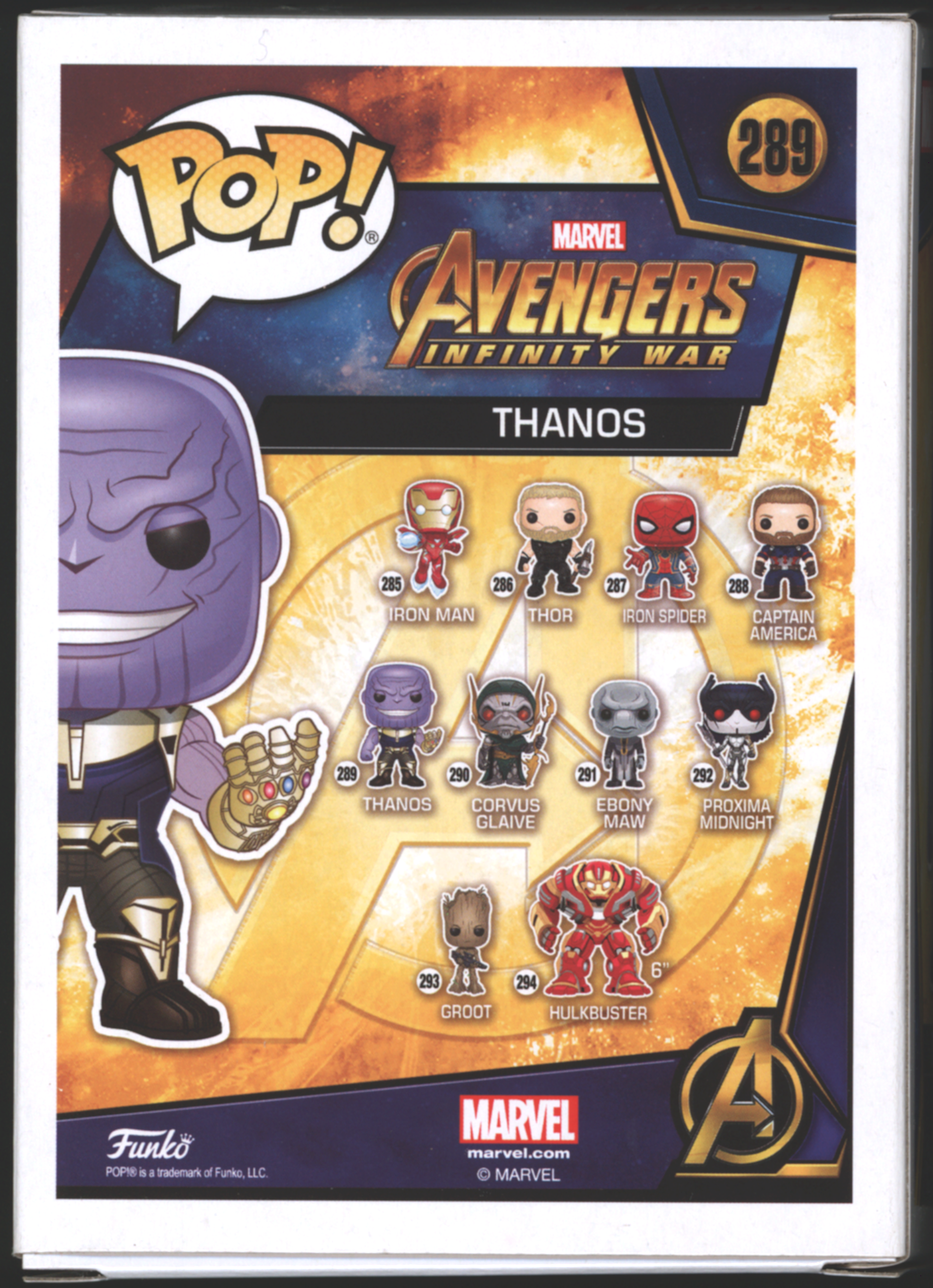 Funko Pop! Thanos #289 | Avengers Infinity War