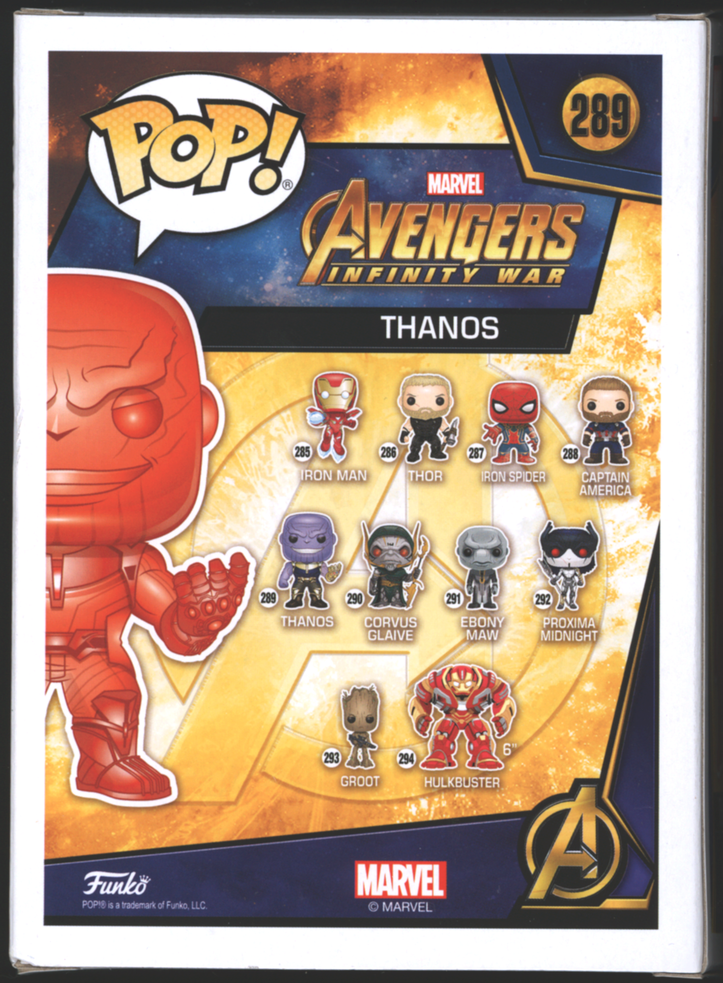 Funko Pop! Thanos #289 | Avengers Infinity War | Reality Stone Chase