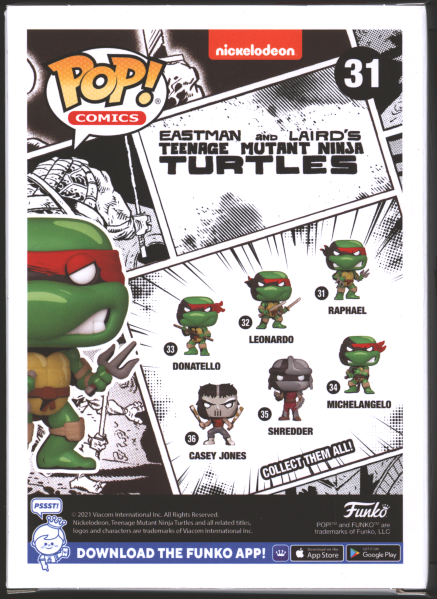 Funko Pop! Raphael #31 | TMNT | PX Exclusive