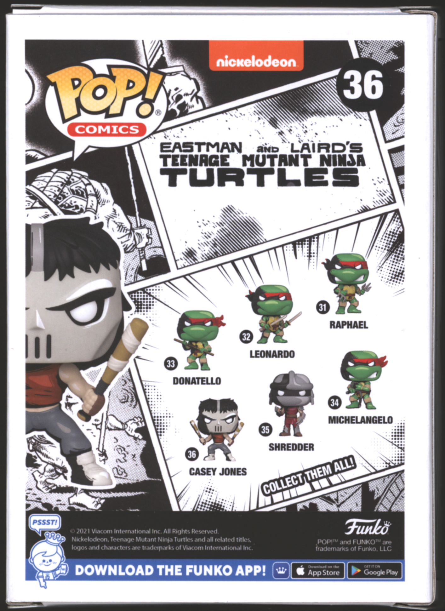 Funko Pop! Casey Jones #36 | TMNT | PX Exclusive
