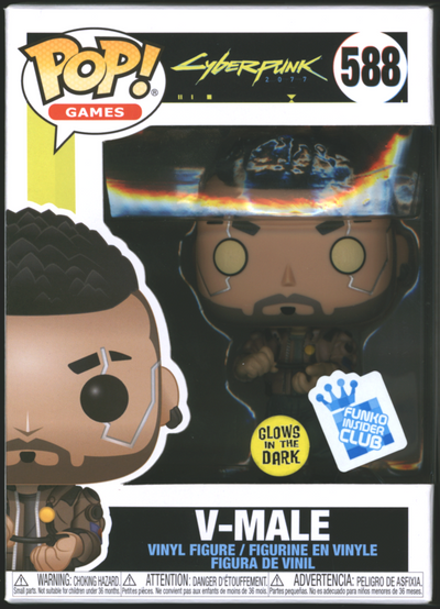 Funko Pop! V-Male #588 | Cyberpunk | GITD | Insider Club