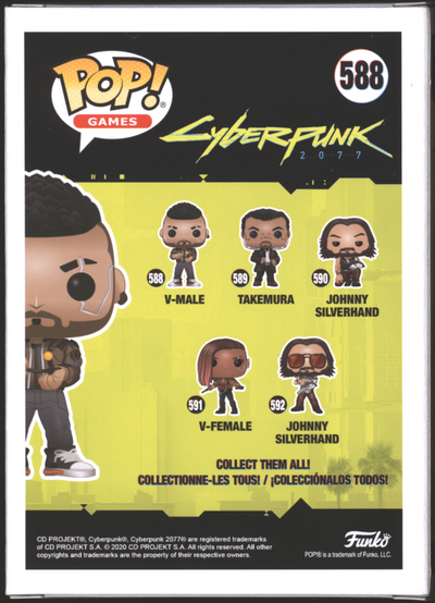 Funko Pop! V-Male #588 | Cyberpunk | GITD | Insider Club