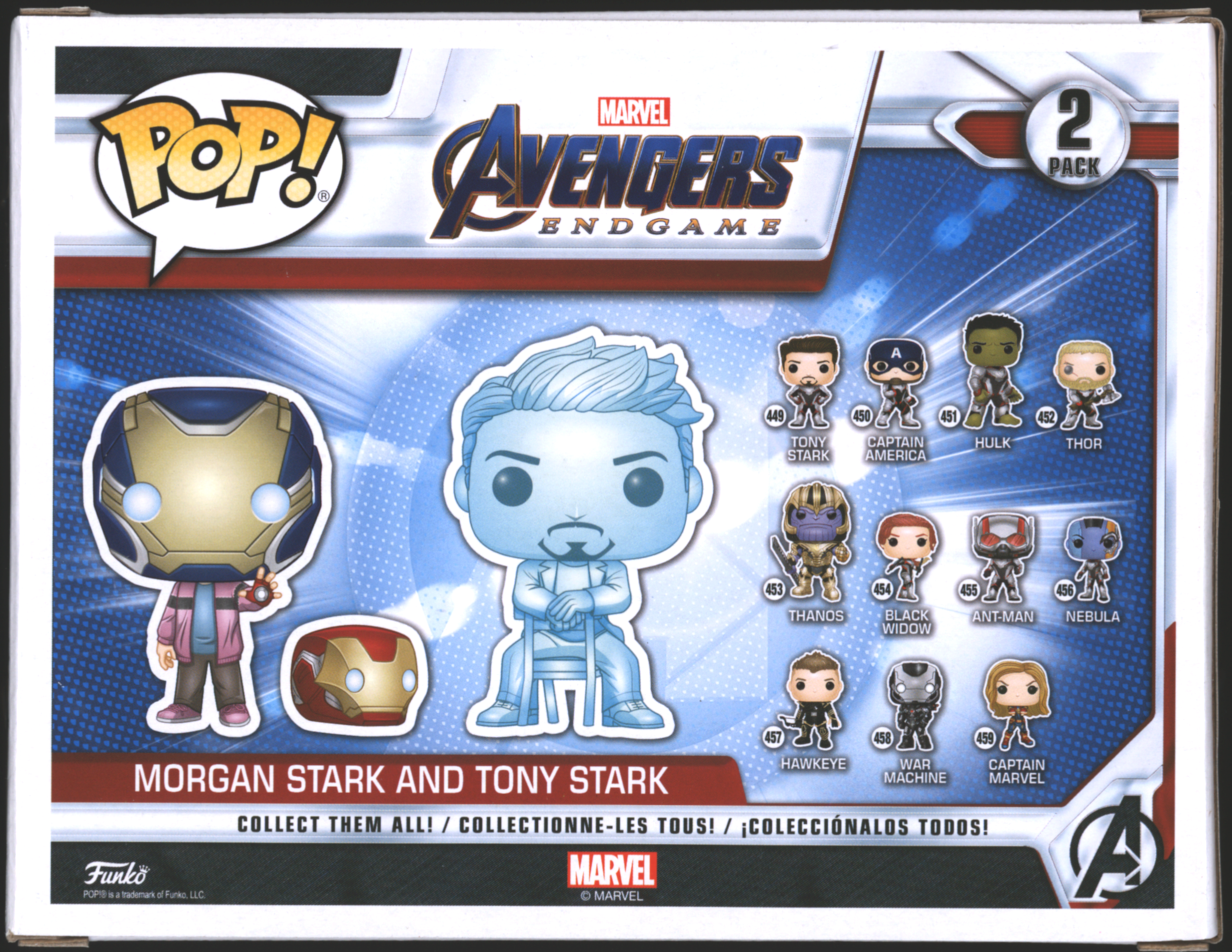 Funko Pop! Morgan Stark & Tony Stark 2 Pack | Avengers | GITD | Exclusive