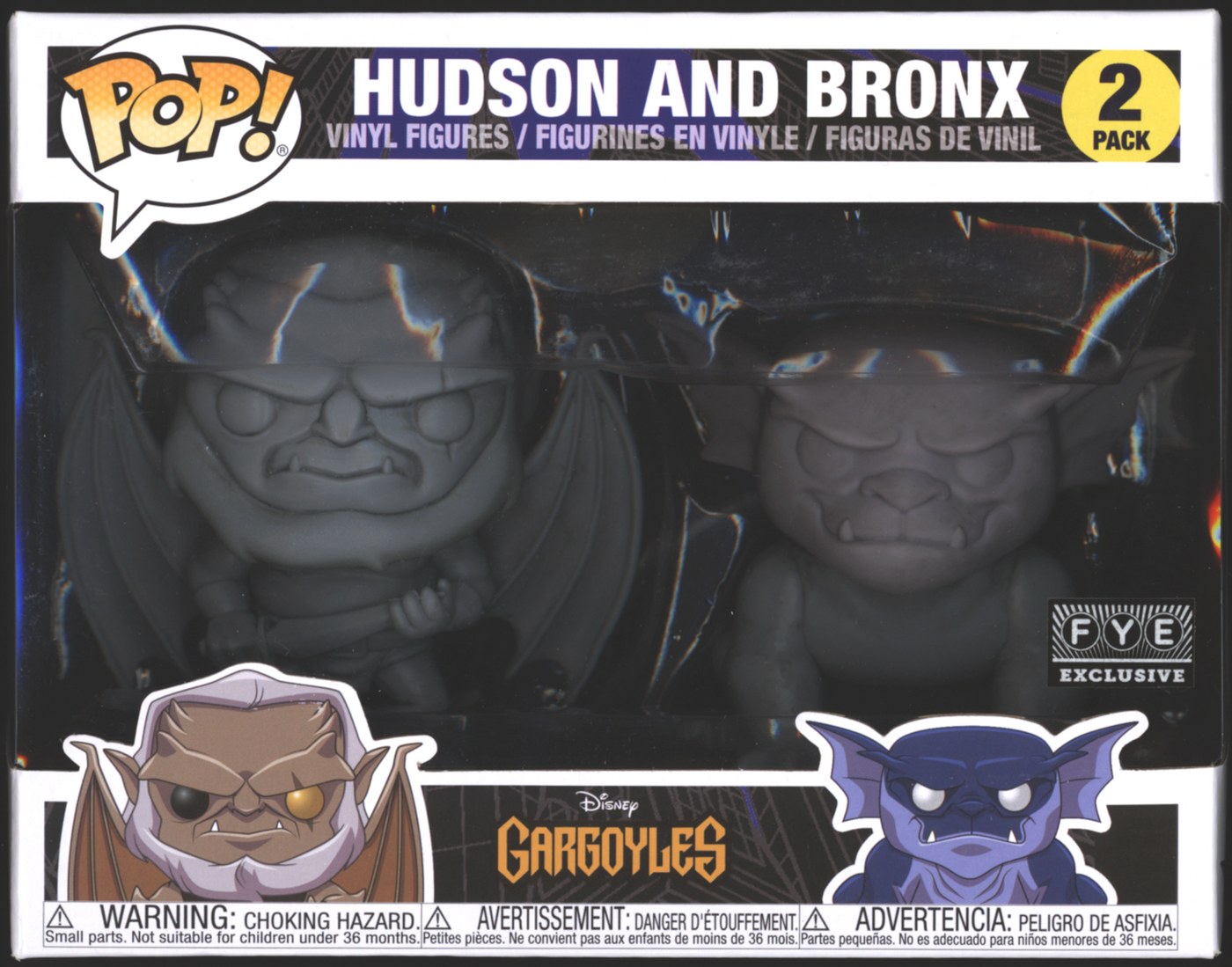 Funko Pop! Hudson and Bronx 2 Pack | Gargoyles | FYE Exclusive