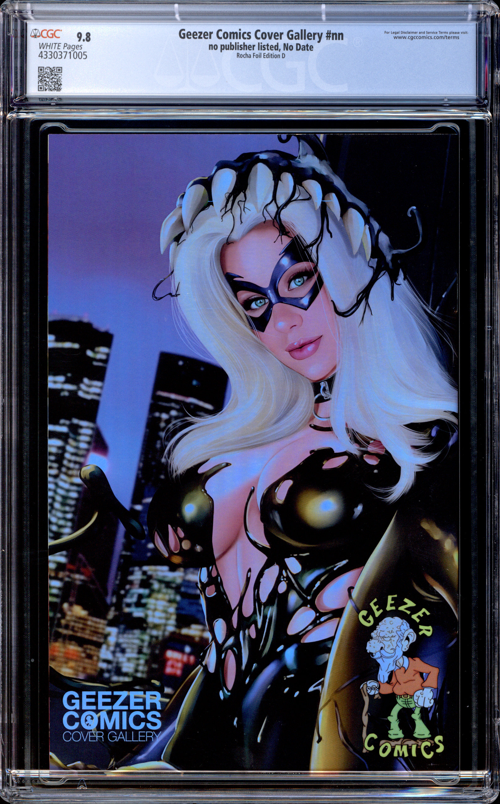 Geezer Comics Cover Gallery | Rocha | Black Cat | Foil LE 20 | 