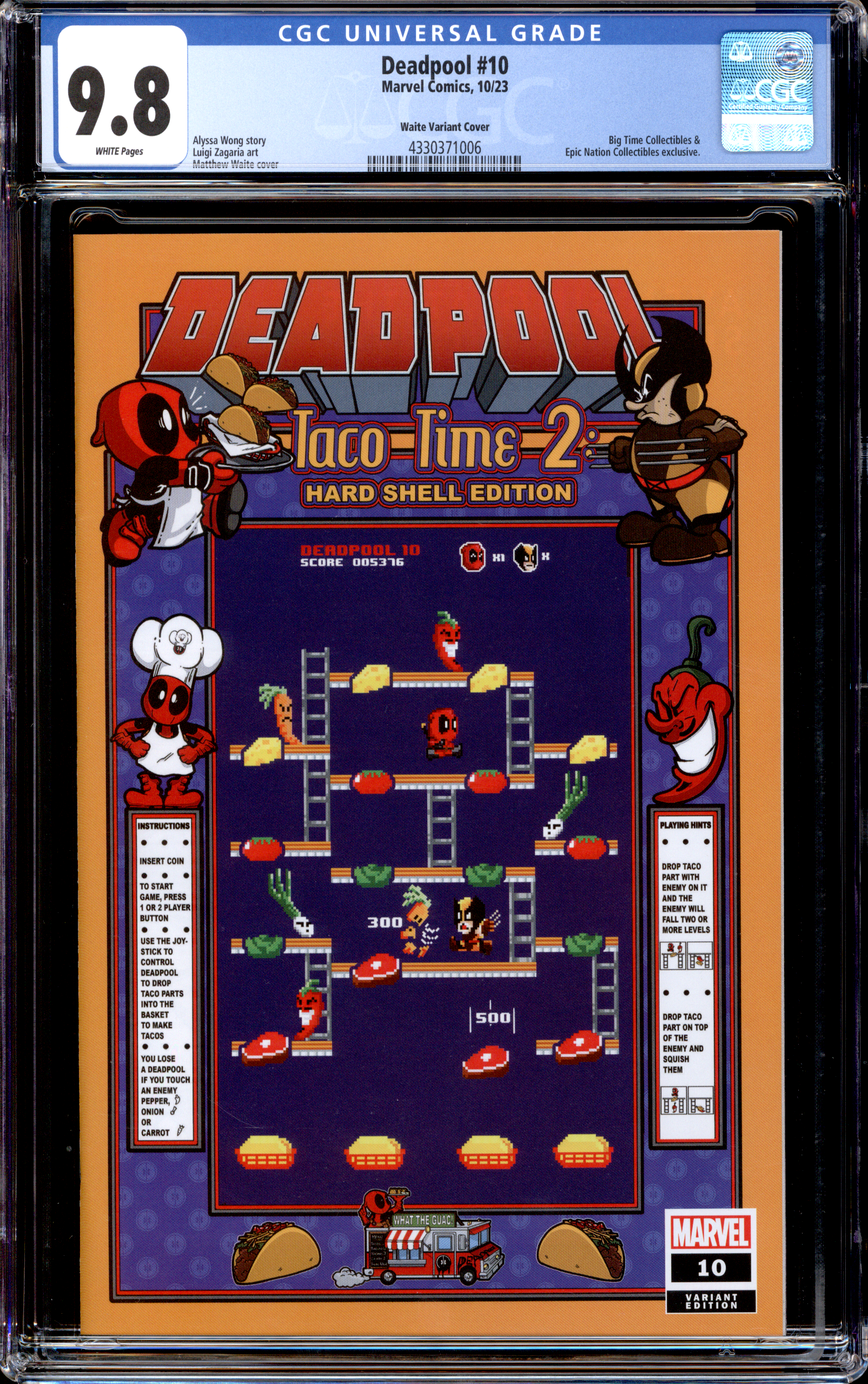 Deadpool #10 Taco Time | Matthew Waite | 8-Bit