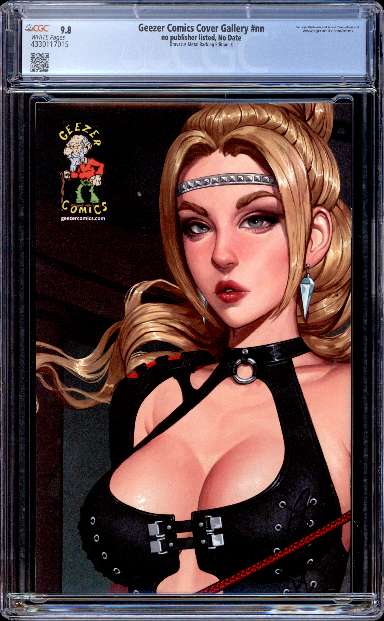 Geezer Comics Cover Gallery | Dravacus | Ninja Gaiden | GITD LE 1/1 | 