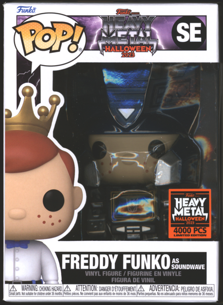 Funko Pop! Freddy Funko as Soundwave | Transformers | Heavy Metal Halloween 2023 | LE