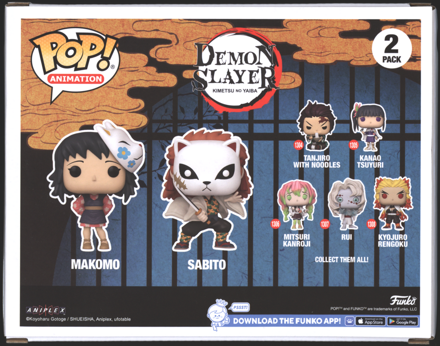 Funko Pop! Makomo & Sabito 2 Pack | Demon Slayer | Fall Con Exclusive