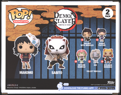 Funko Pop! Makomo & Sabito 2 Pack | Demon Slayer | Fall Con Exclusive