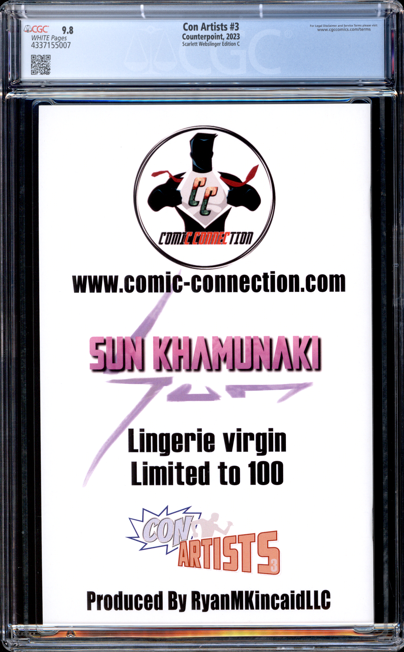 Con Artists #3 | Khamunaki | Scarlett Webslinger | LE 100 | 
